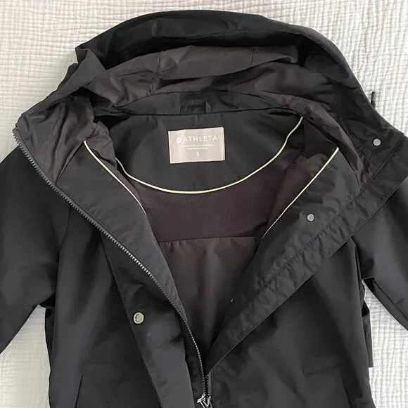 Athleta Hooded Raincoat (S) NWOT - Picture 2 of 11